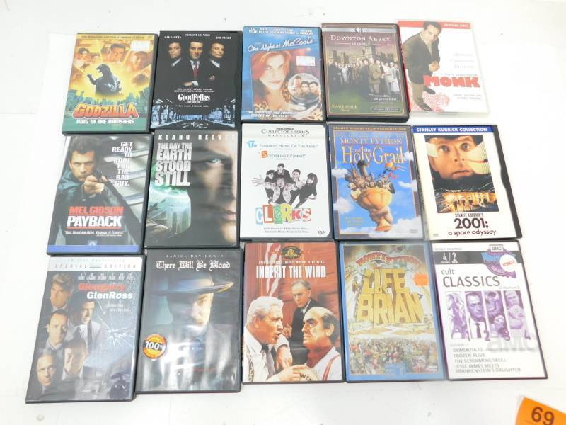 lot 69 image: Fifteen DVDs