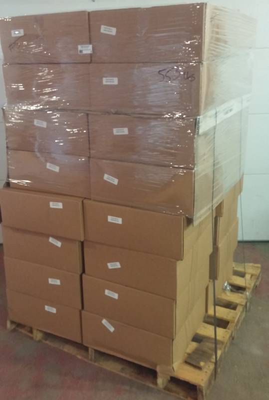 lot 5 image: Pallet of New PressBoxs, Red, Retail $2,848.00