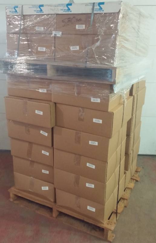 lot 10 image: Pallet of New PressBoxs, Red, Retail $2,848.00