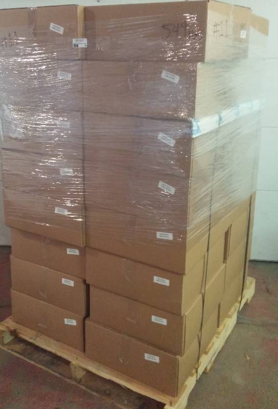 lot 11 image: Pallet of New PressBoxs, Red, Retail $2,848.00