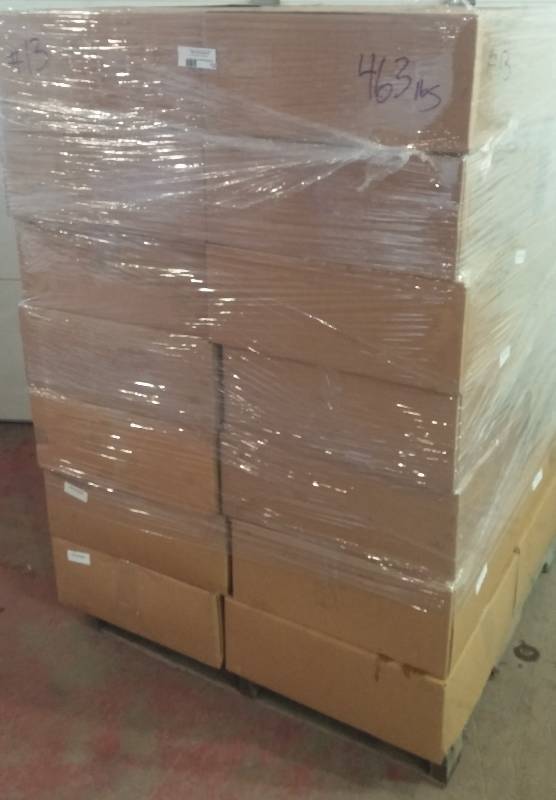 lot 13 image: Pallet of New PressBoxs, Red, Retail $2,492.00