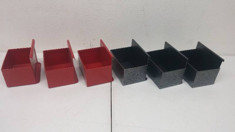 lot 23 image: qty6 New PressBox Storage Accessories - assorted colors, retail $114.00