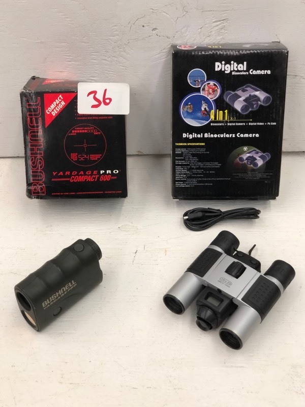 lot 36 image: Bushnell Range Finder & Binoculars Camera