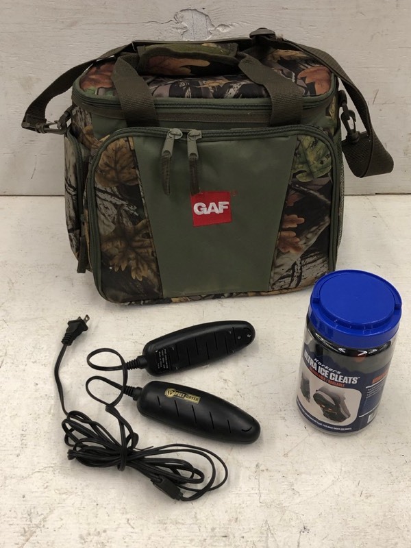 lot 53 image: Peet Dryer, Ice Cleats, Camp Cooler