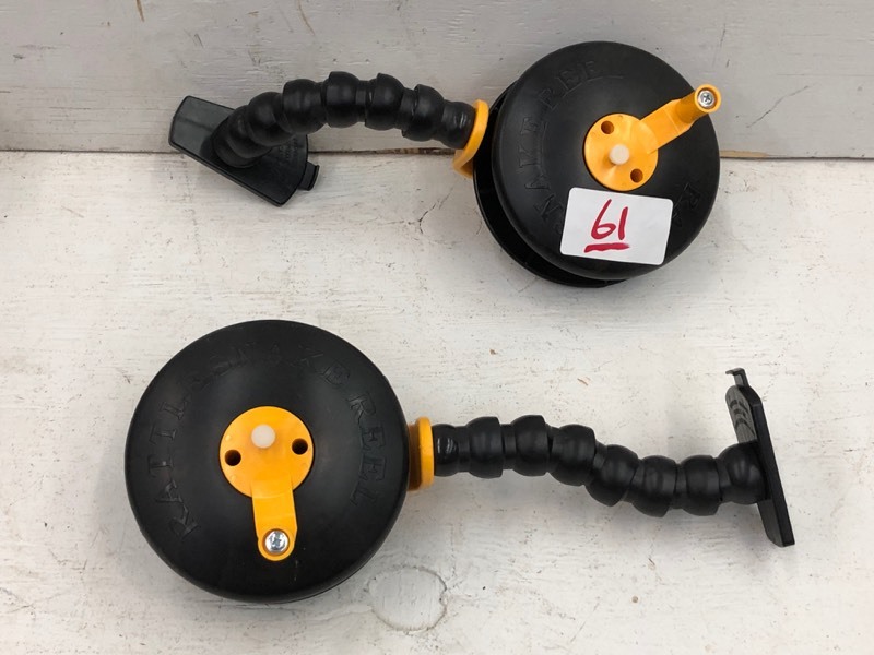 lot 61 image: (2) Ice Fishing Rattle Reels