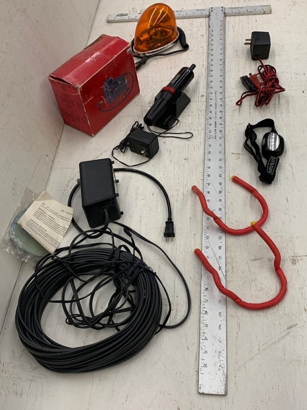 lot 73 image: Box Of Automotive Supplies, Transformer & Etc