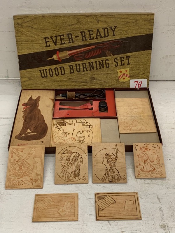 lot 78 image: Wood-Burning Set