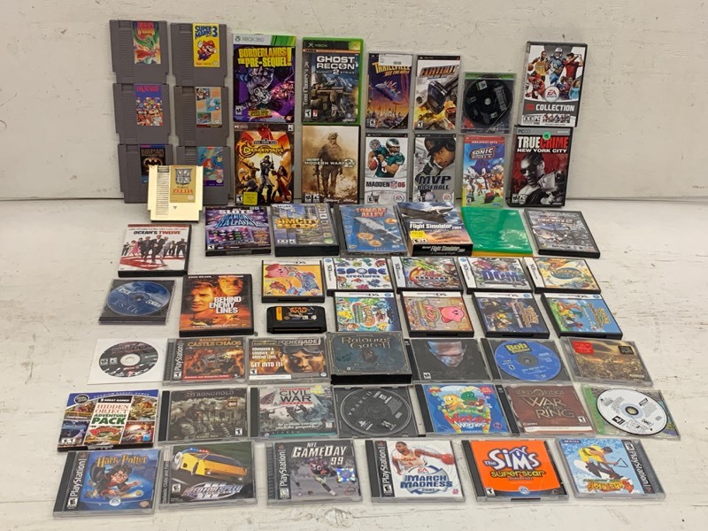 lot 83 image: Box Of DVD Movies & Games, Electronics & Etc