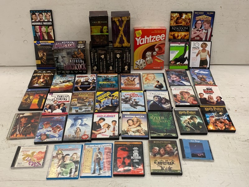 lot 89 image: Tote Of Video Collection Sets. Movies & Etc