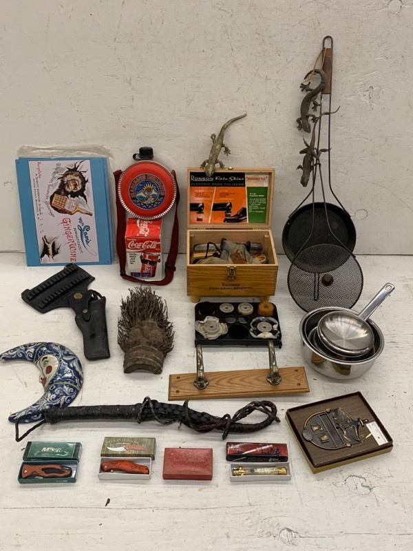 lot 92 image: Box Of Cookware, Collectibles, Housewares & Etc
