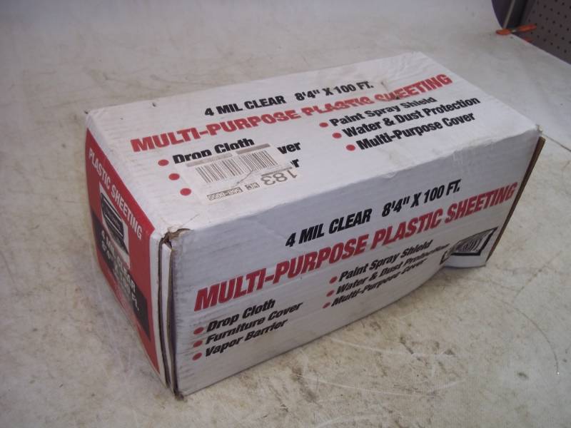 lot 121 image: Multi Purpose Plastic Sheeting 4 mil 84x 100