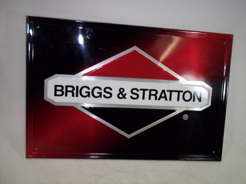 lot 53 image: Dealership sign metal Briggs & Stratton
