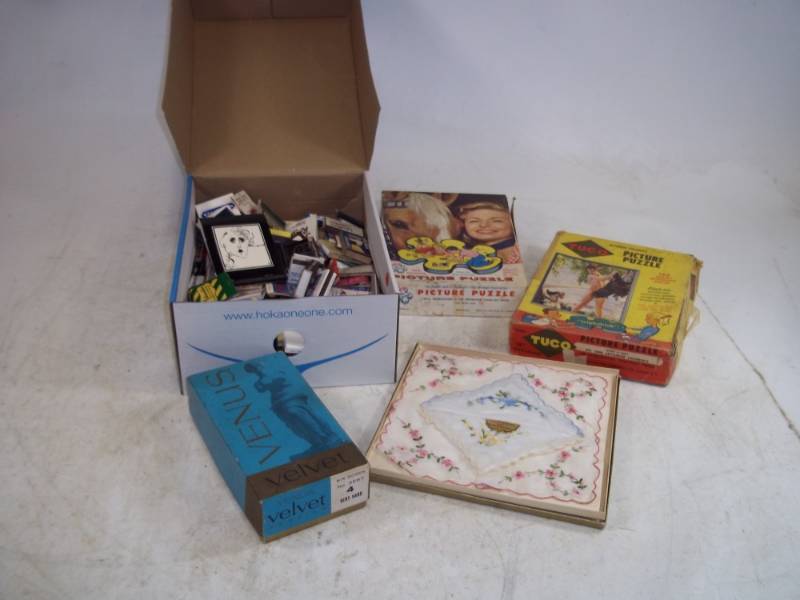 lot 58 image: Vintage Matches, Puzzles and more