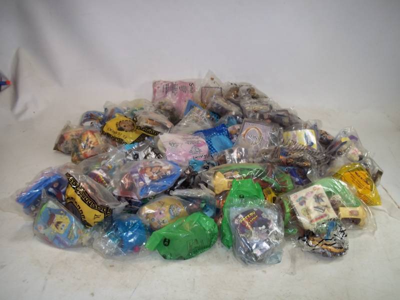 lot 74 image: Very Large lot of unopened fast food kids meal toys 100