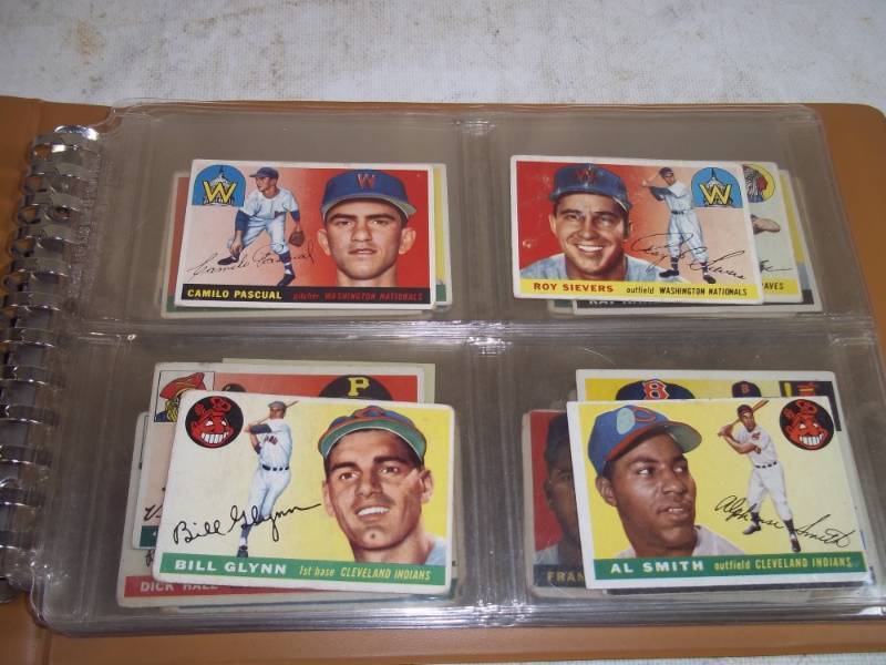 lot 10 image: 1955 Topps Baseball 50 Cards with Ted Williams