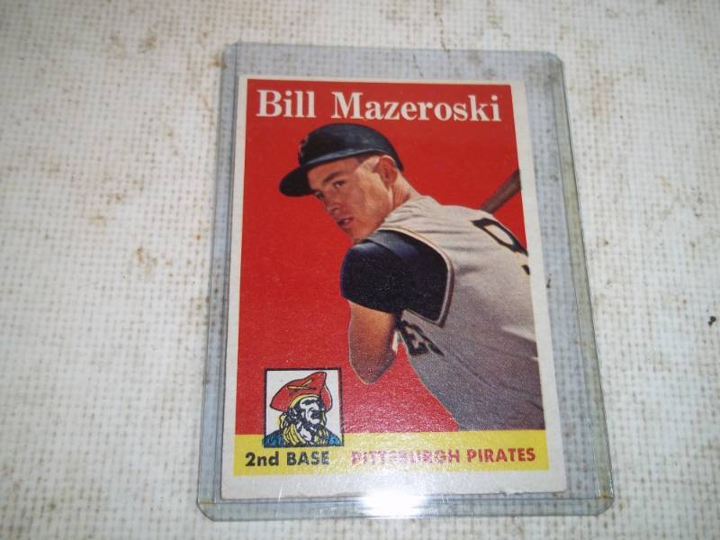 lot 13 image: 1958 Topps Bill Mazeroski Baseball Card