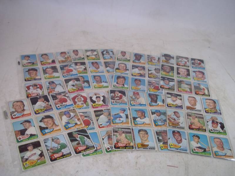 lot 23 image: 1965 Topps Baseball Cards 70  Cards with Mickey Mantle