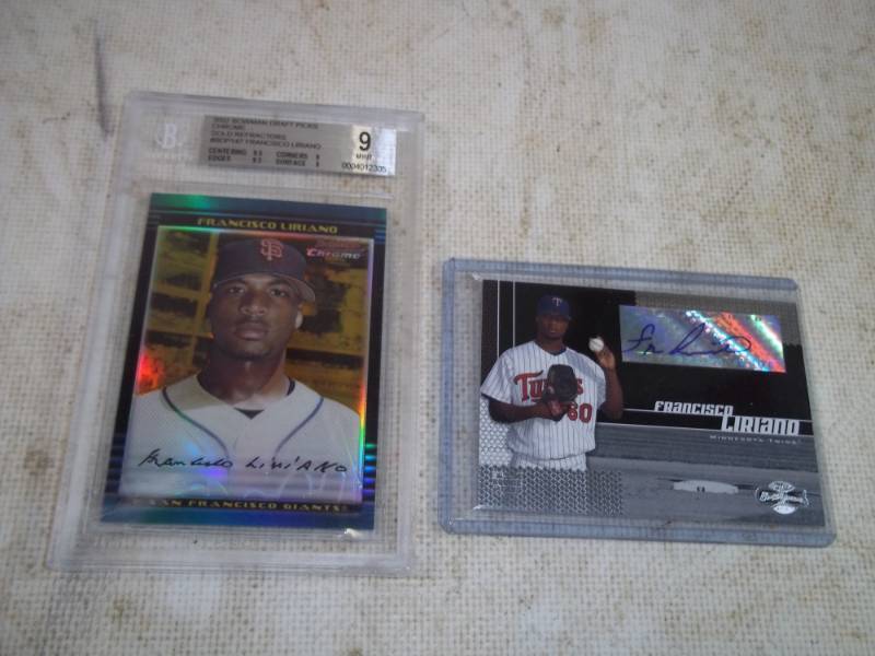 lot 40 image: Francisco Liriano Graded Rookie Card and Autographed Card