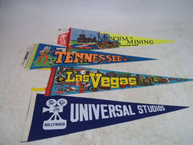 lot 49 image: Vintage Unused Pennants