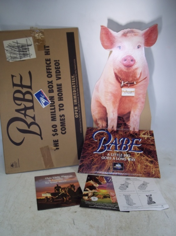 lot 179 image: Vintage Babe the Movie Standee with Box