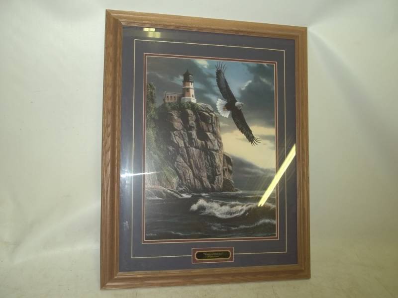 lot 101 image: Framed Eagle print