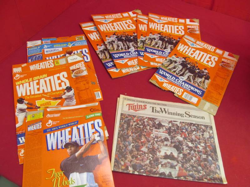 collectable Wheaties boxes