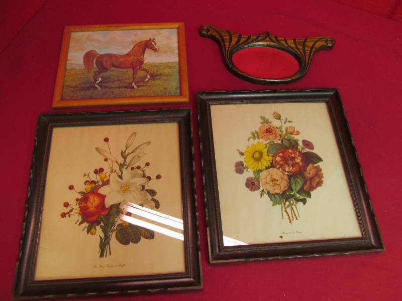vintage mirror, pictures
