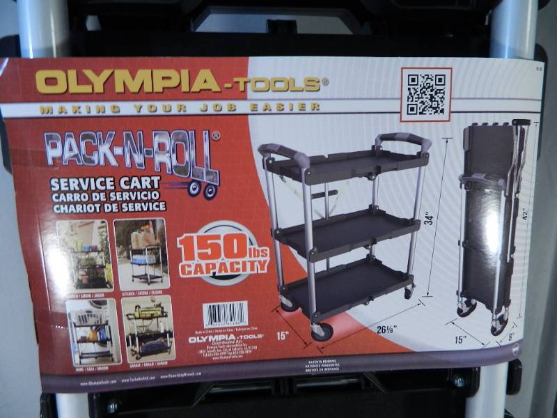 lot 6 image: New Olympia Pack-N-Roll Folding Cart