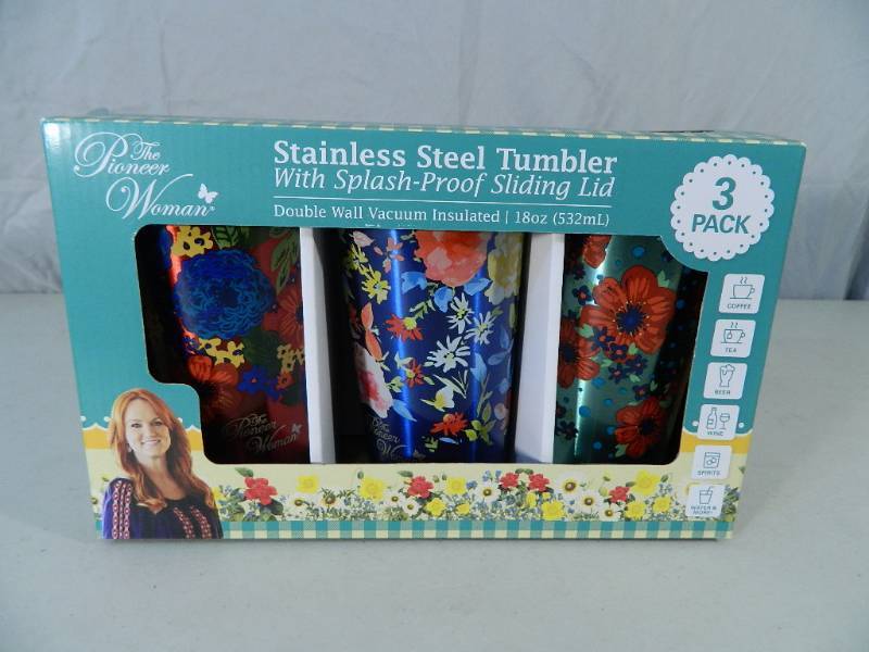 lot 8 image: New 3 Pack of Stainless Steel Tumblers