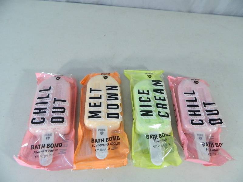 lot 13 image: 4 New Victorias Secret Popsicle Bath Bombs