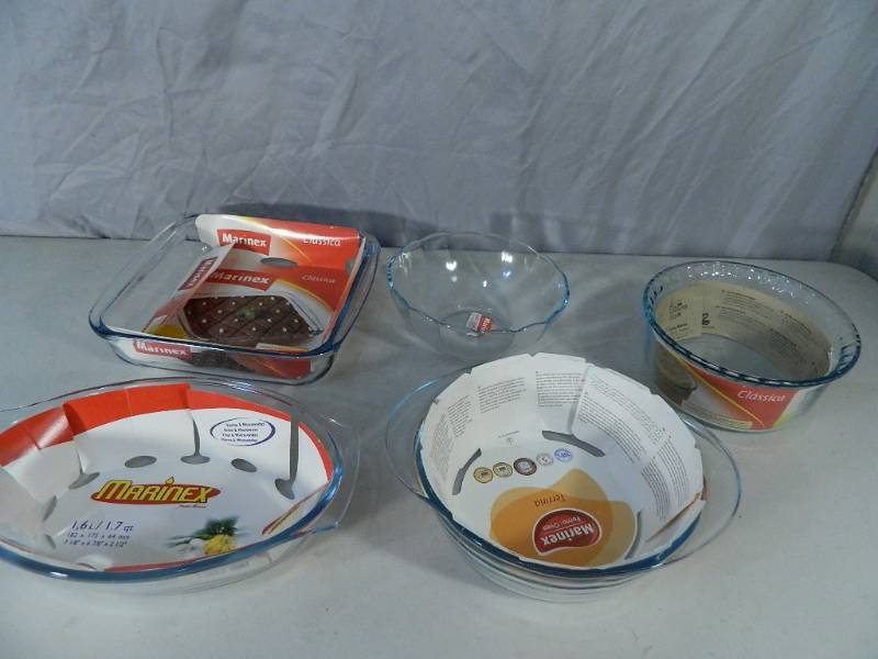 lot 28 image: New Marinex Glass Dishes