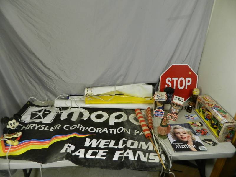 lot 108 image: Marvel, Race Banners, Metal Sign, Collectibles