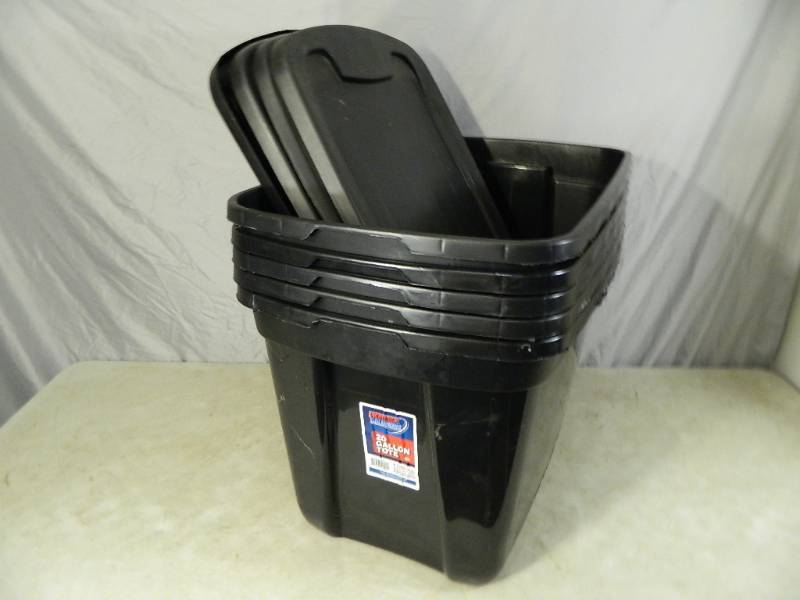 lot 115 image: 5 Totes with Lids