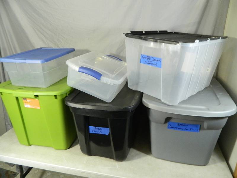 lot 116 image: 6 Totes with Lids