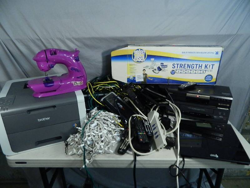 lot 111 image: Printer, Router, Assorted Electronics