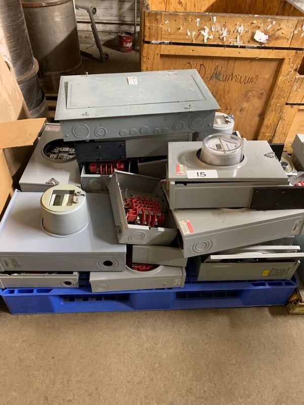 Pallet lot of electrical