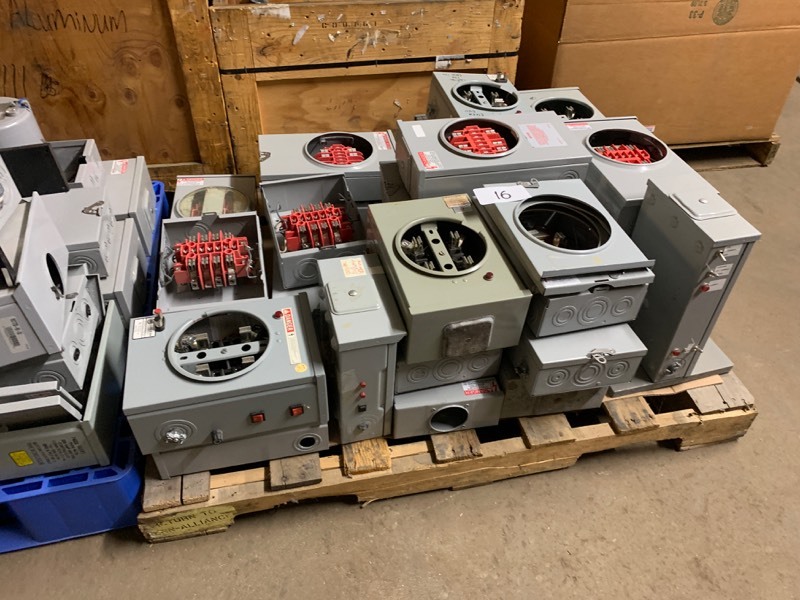 Pallet lot of electrical