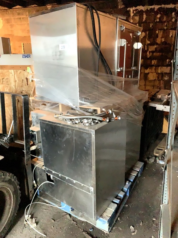 Four stainless dishwasher units
