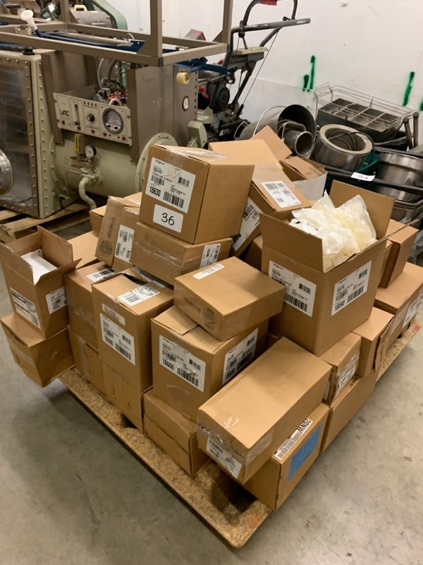 Pallet of Hoffman fittings