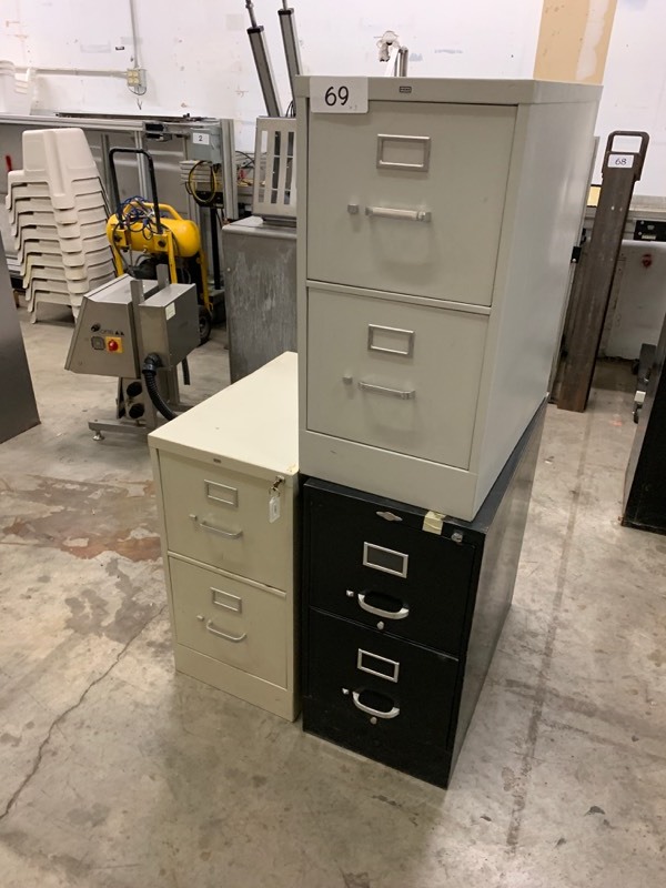 3 file cabinets