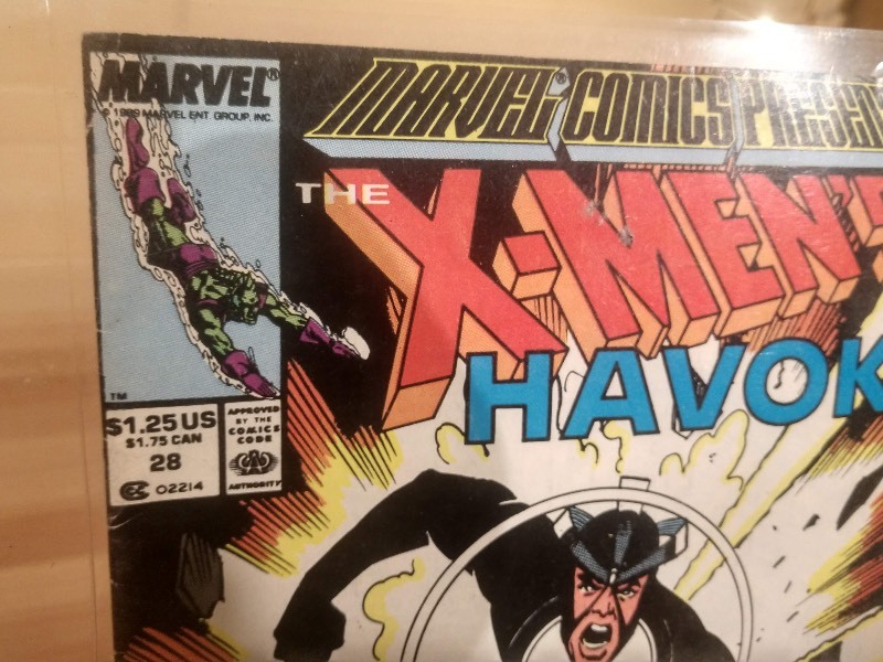 lot 68 image: Comic Book Marvel X-Mens Havok #28