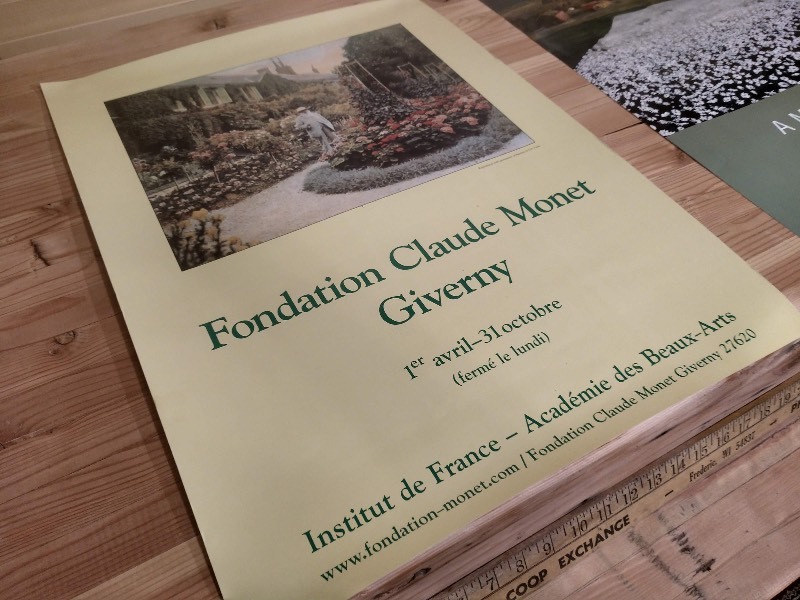 lot 100 image: Fondation Claude Money Giverny Advertisement and A Mirror of Nature Advertisement