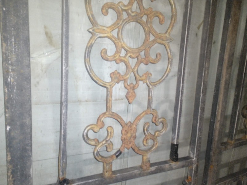 lot 103 image: Pair of Ornate Steel Pieces
