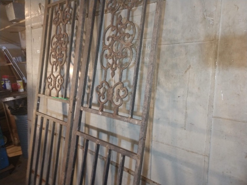 lot 103B image: Pair of Ornate Steel Pieces