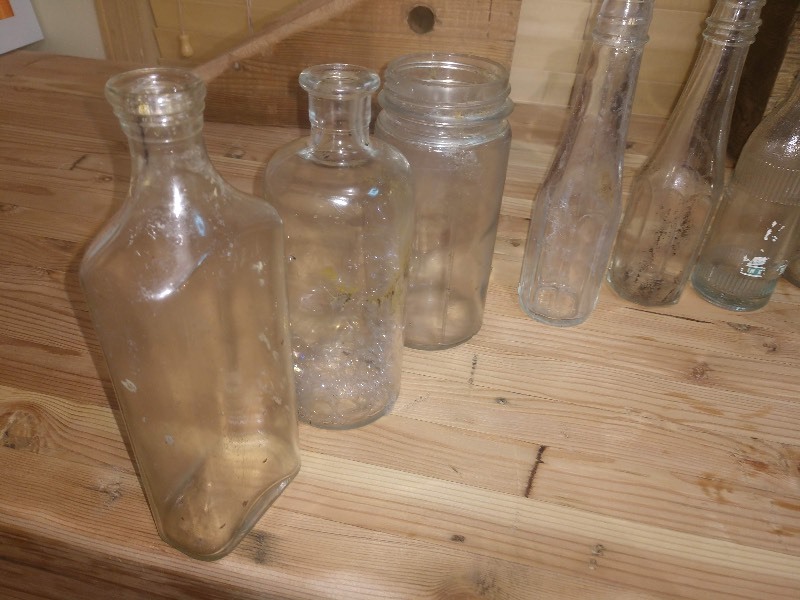 lot 120 image: Lot of Vintage Glass Bottles