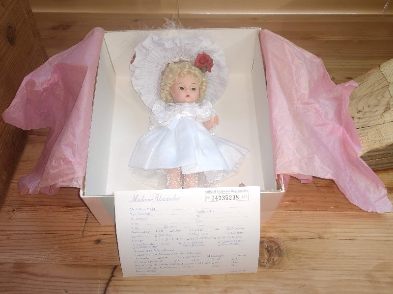 lot 62 image: Blue Hat Doll Style 23510 Alexander Doll Company