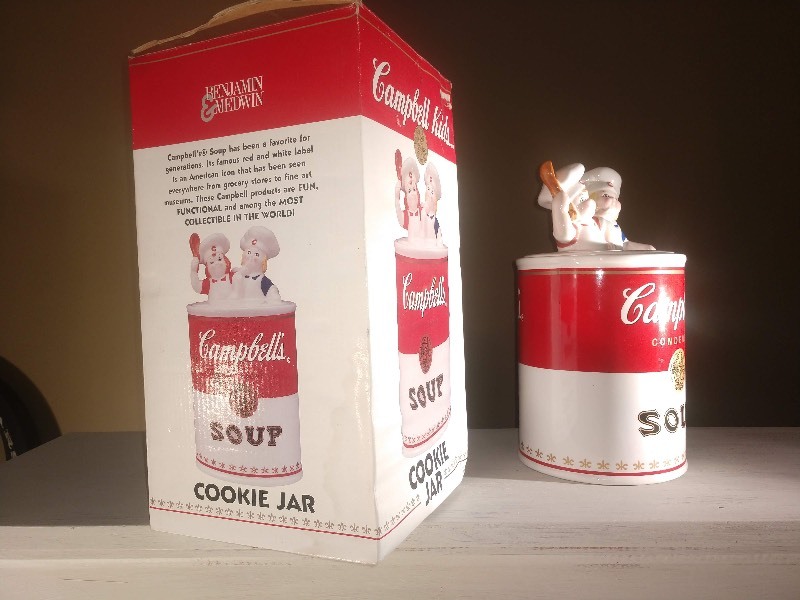 lot 158 image: Collective Campbells Kids Condensed Soup Cookie Jar