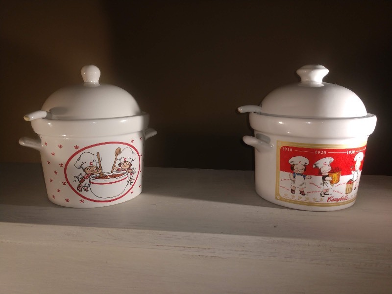 lot 161 image: Two Campbells Kids Soup Bowls