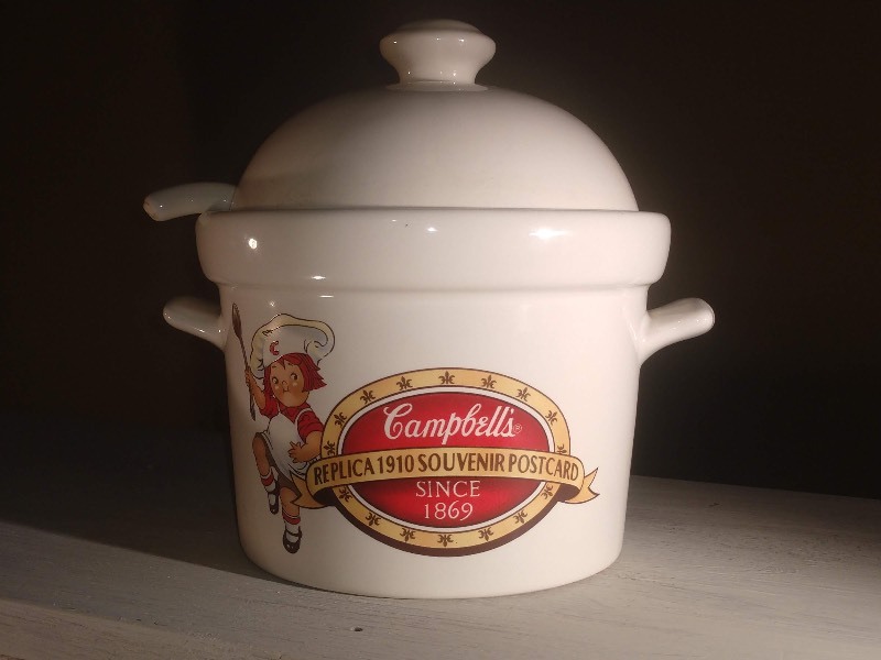 lot 162 image: Campbells Replica 1910s Souvenir Postcard Soup Bowl