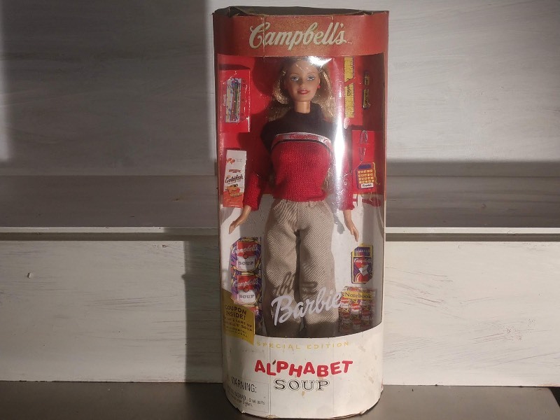 lot 172 image: Vintage Campbells BARBIE Alphabet Soup